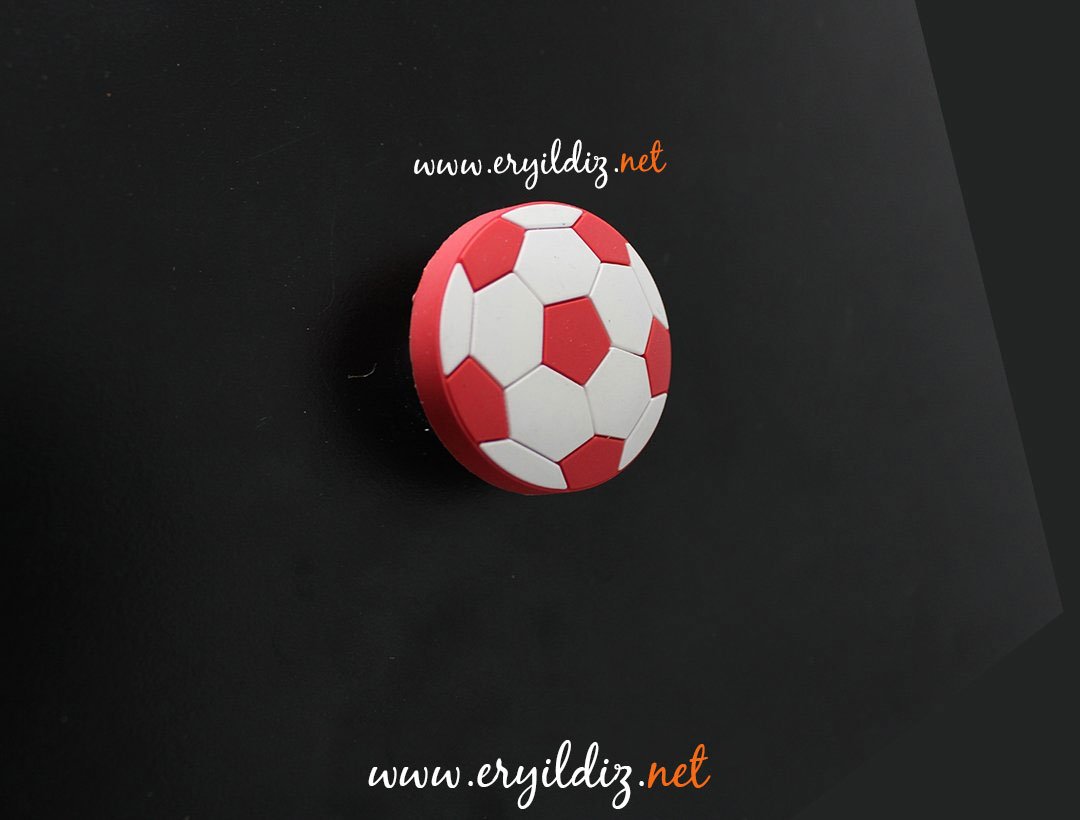 Kırmızı Beyaz Futbol Topu Çocuk Odası Mobilya Kulp Eryıldız Hırdavat