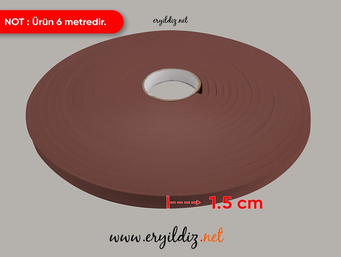 Vodaseal İzolasyon Köpük Bandı Kahve 15 mm x 6 m Eryıldız Hırdavat 