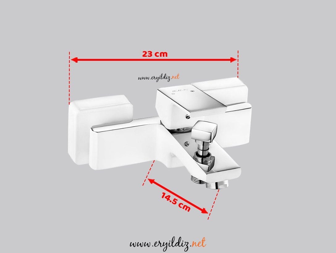 Eca Tiera Bi-Color Banyo Bataryası Beyaz Er Yıldız hırdavat