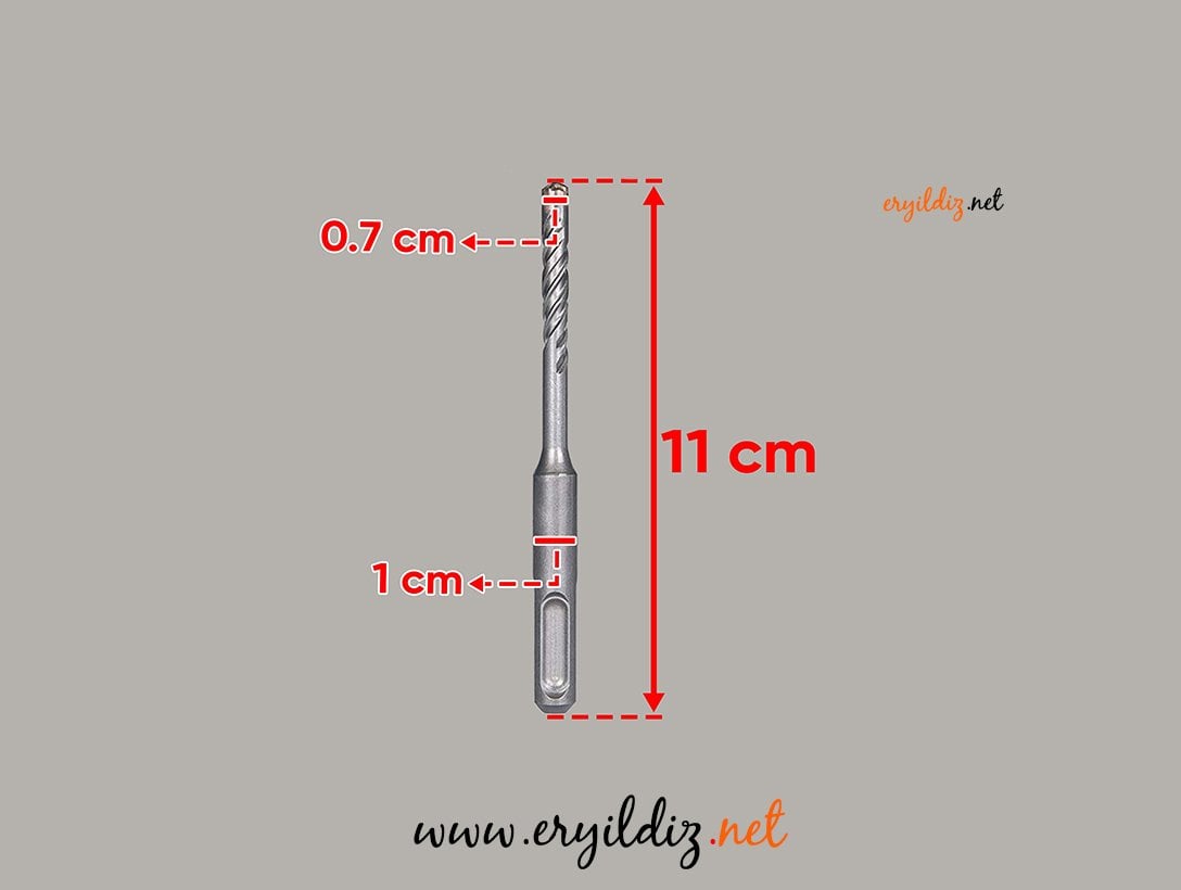 Sds Hilti İçin Beton Matkap Ucu 7 x110 mm Eryıldız Hırdavat