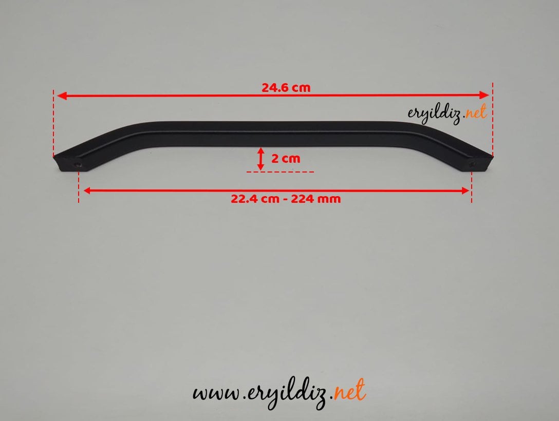 Profesyonel 241 Matsiyah Beyaz Mobilya Kulp 224 mm Eryıldız Hırdavat 