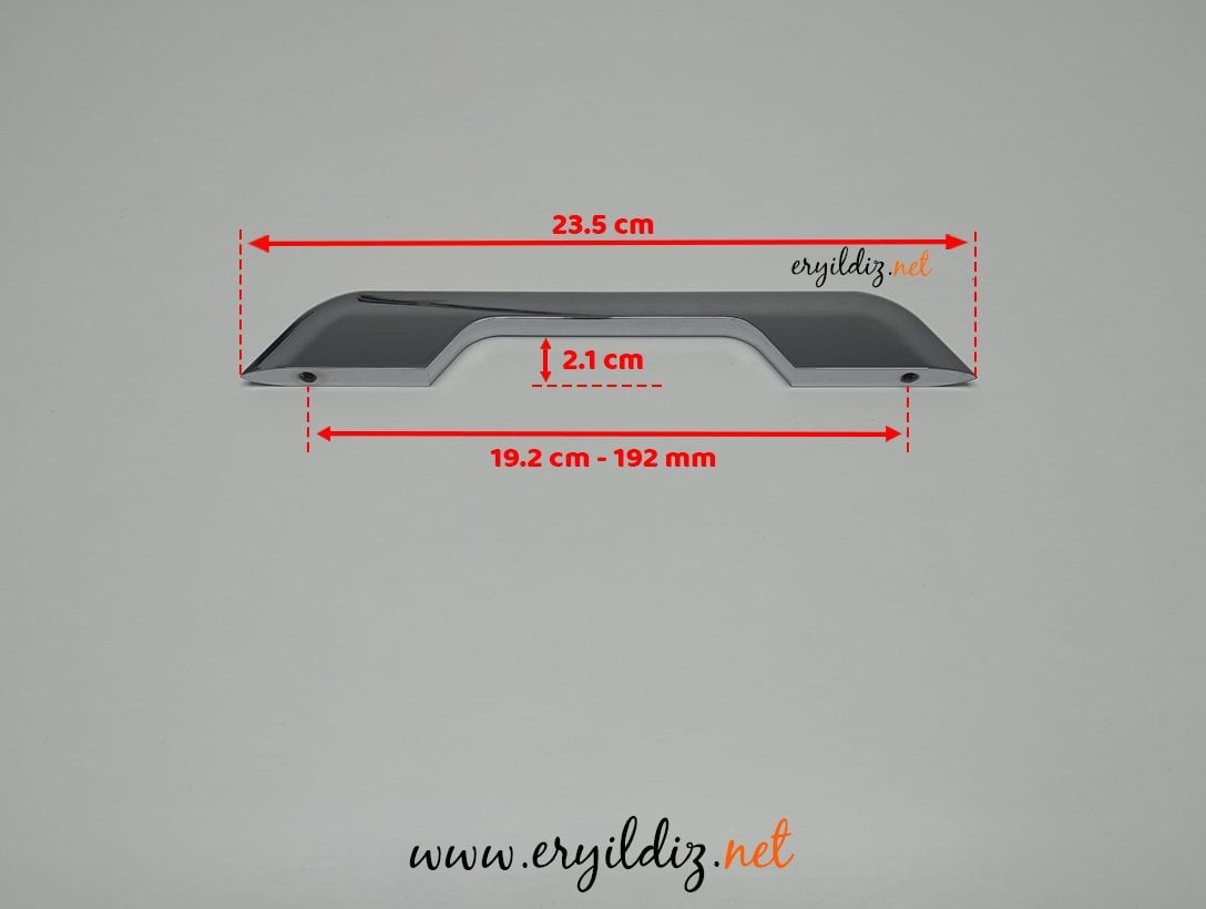 System 8842 CR Krom Mobilya Kulp 192 mm Eryıldız Hırdavat