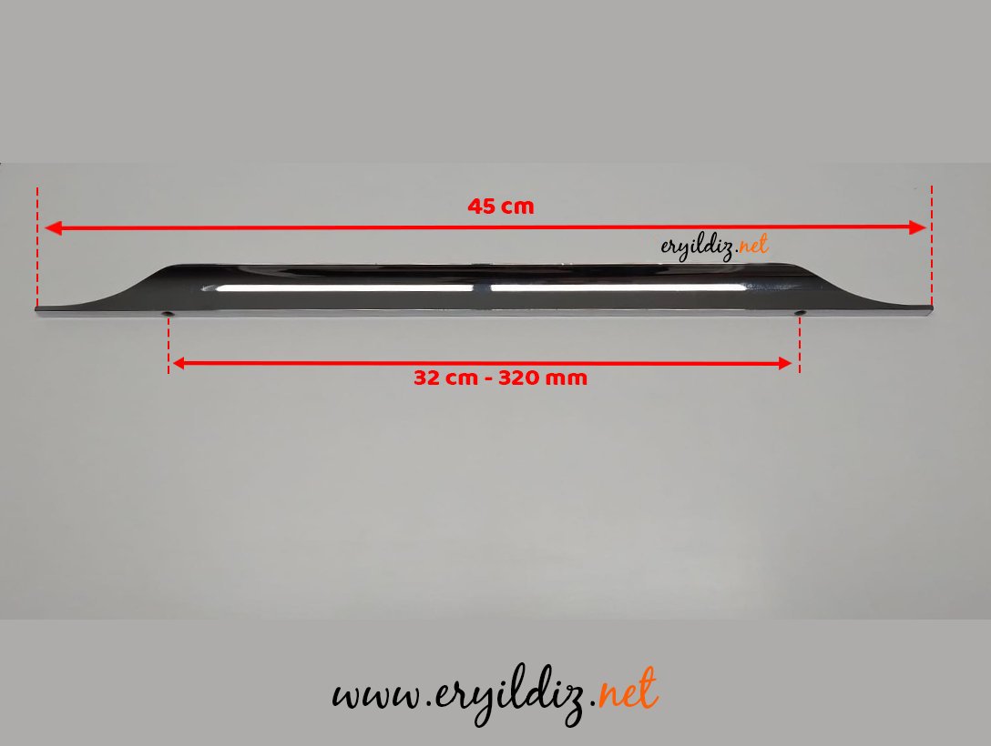 System SP 8267 320 mm CR Krom Zamak Mobilya Kulp Eryıldız Hırdavat